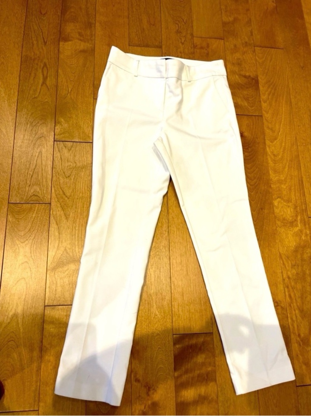 le chateau White Straight-Leg Dress Pants